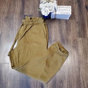 Banana Republic Green High Rise Elastic Waist Ankle Jogger Trouser Pant Large